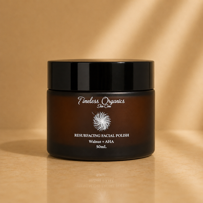 Resurfacing Facial Polish – Walnut & AHA Exfoliating Scrub